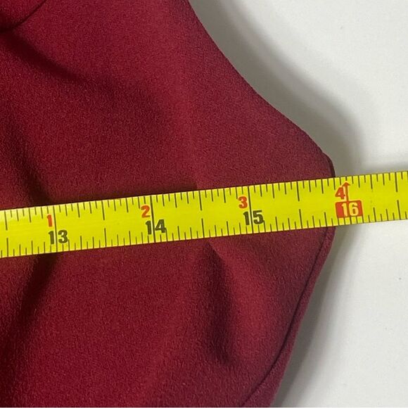 Lulu's Toast to You Wine Red Cutout Skater Dress Women's Size Large - Picture 5 of 16